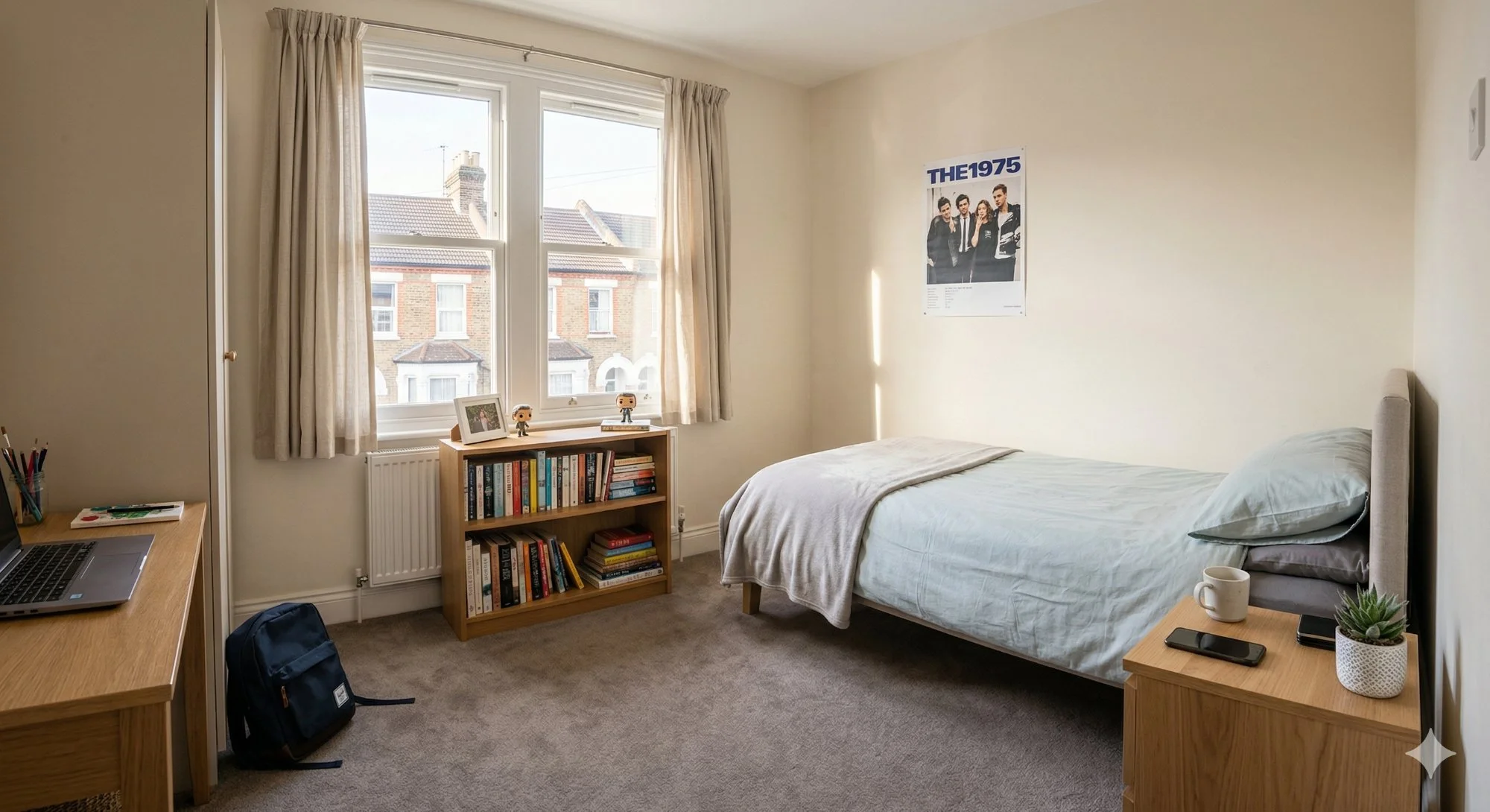 Safe comfortable bedroom in Lamora Healthcare supported accommodation for young people